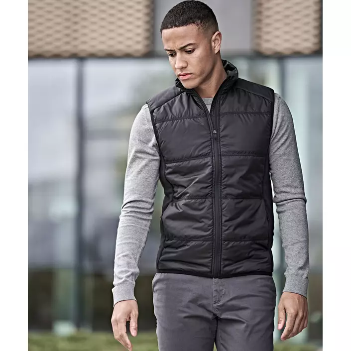 Tee Jays hybrid stretch vattert vest, Svart, large image number 1