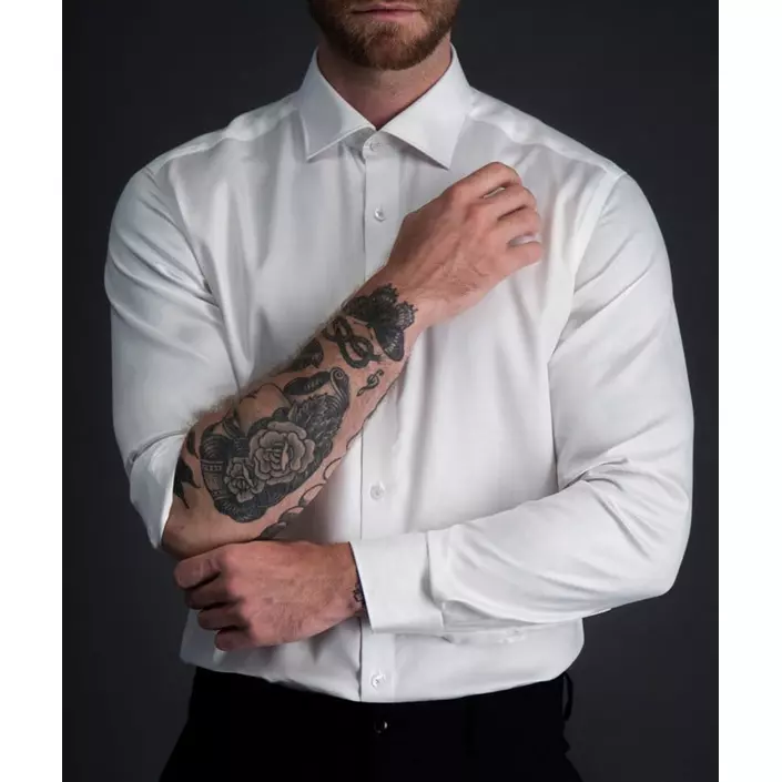 Lindbergh Technical Cover Modern fit skjorta, Vit, large image number 6