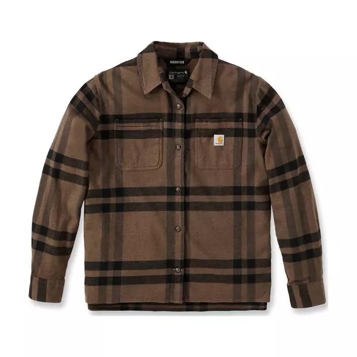 Carhartt Damen Flanellhemd, Carhartt Brown Heather, large image number 0