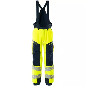 Mascot Accelerate Safe winter trousers, Hi-Vis Yellow/Dark Marine