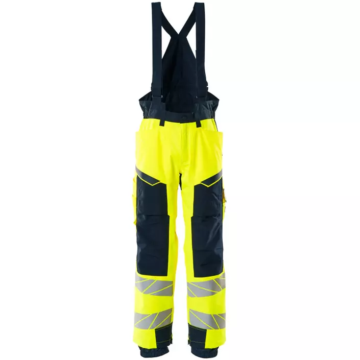Mascot Accelerate Safe winter trousers, Hi-Vis Yellow/Dark Marine, large image number 0