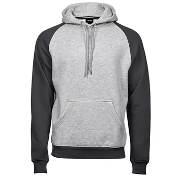 Tee Jays Two-Tone hoodie / huvtröja, Heather/Dark Grey