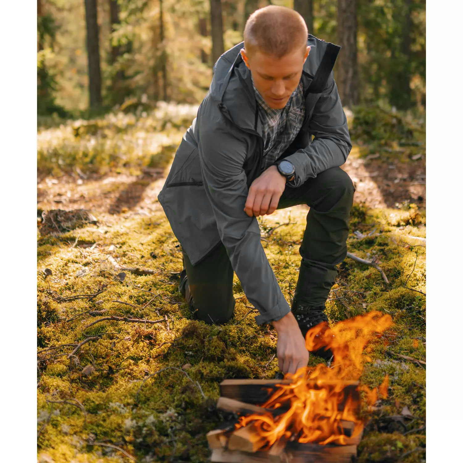 Pinewood Trail stretch jakke, Dark Storm Blue, large image number 10