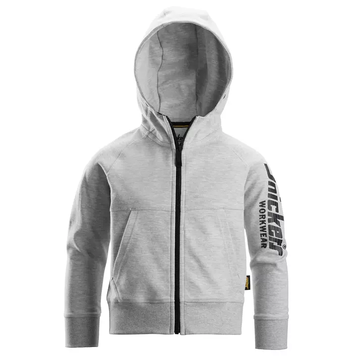 Snickers hoodie 7512  for kids, Light grey mottled, large image number 0