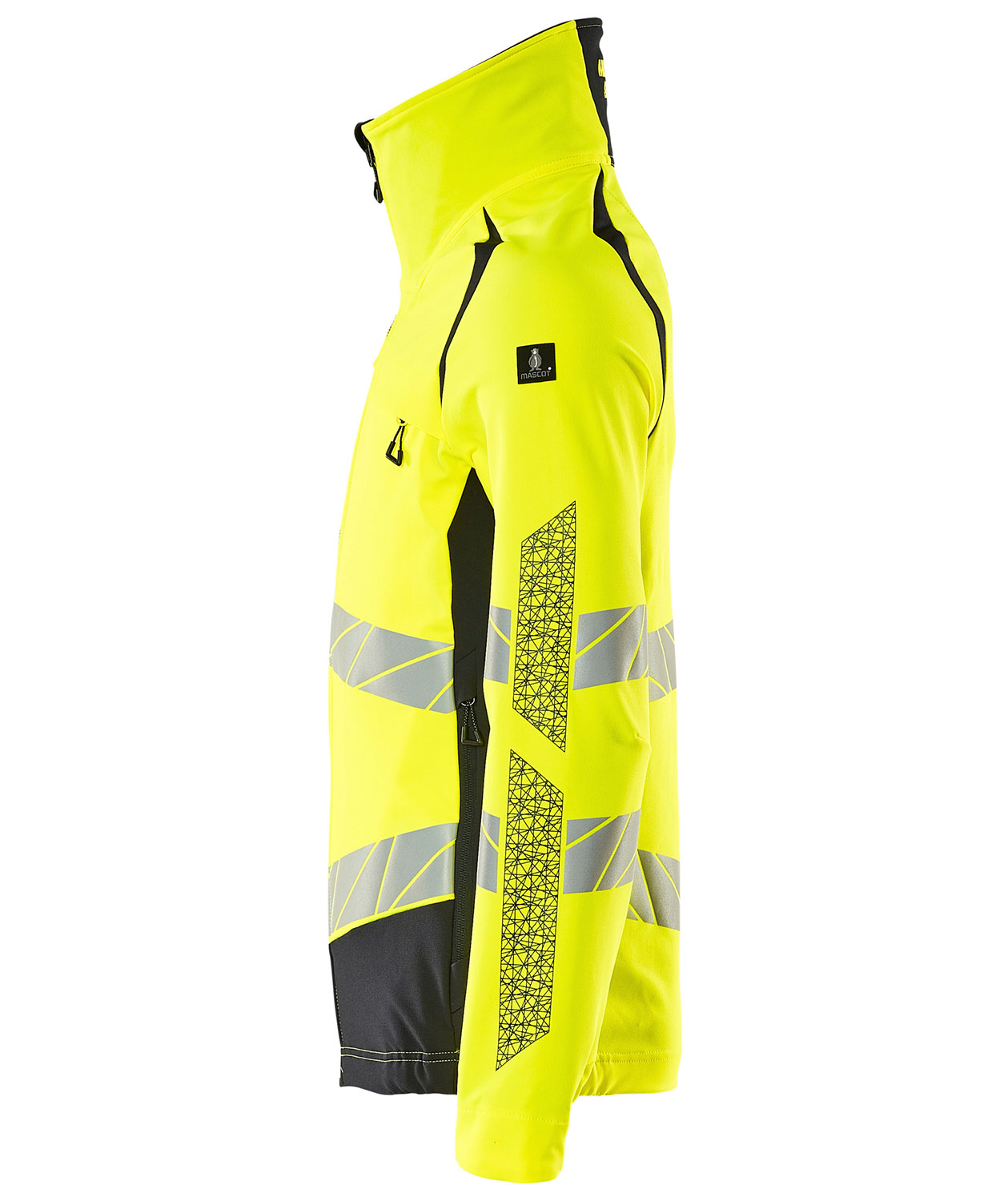 Mascot Accelerate Safe jacket full stretch, Hi-Vis Yellow/Dark Marine, large image number 2