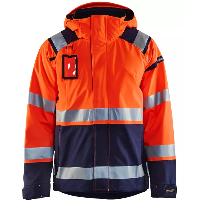 Blåkläder shell jacket, Hi-vis Orange/Marine, large image number 0