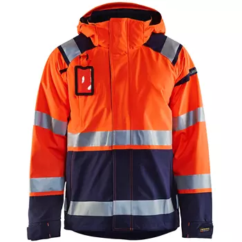 Blåkläder shell jacket, Hi-vis Orange/Marine