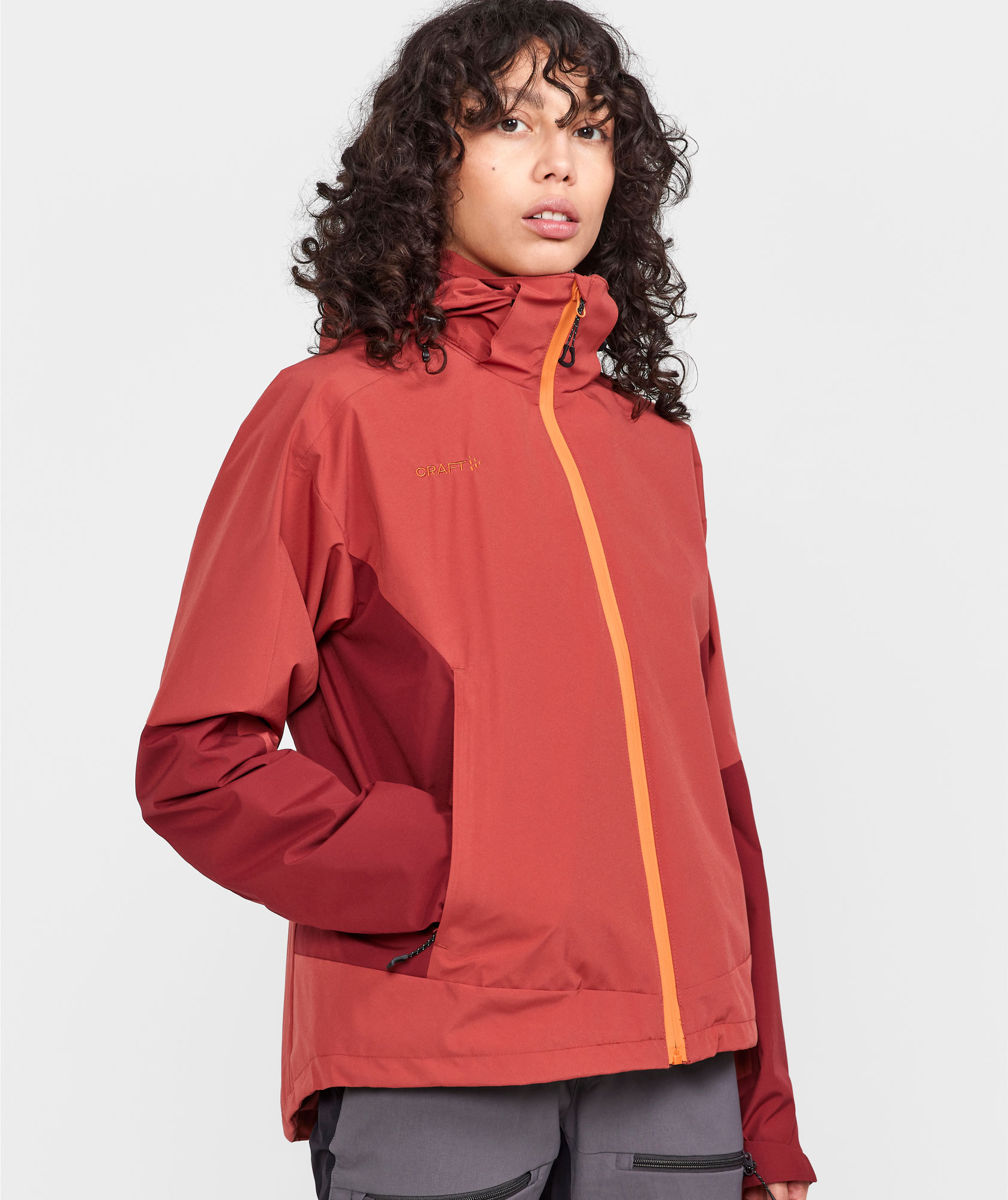 Craft Core Explore women's shell jacket, Rust