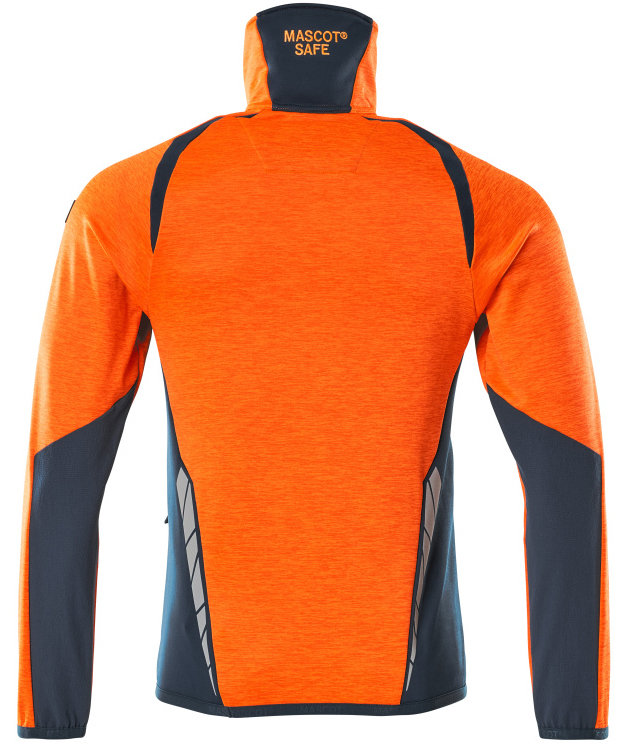 Mascot Accelerate Safe fleece sweater, Hi-Vis Orange/Dark Marine, large image number 1