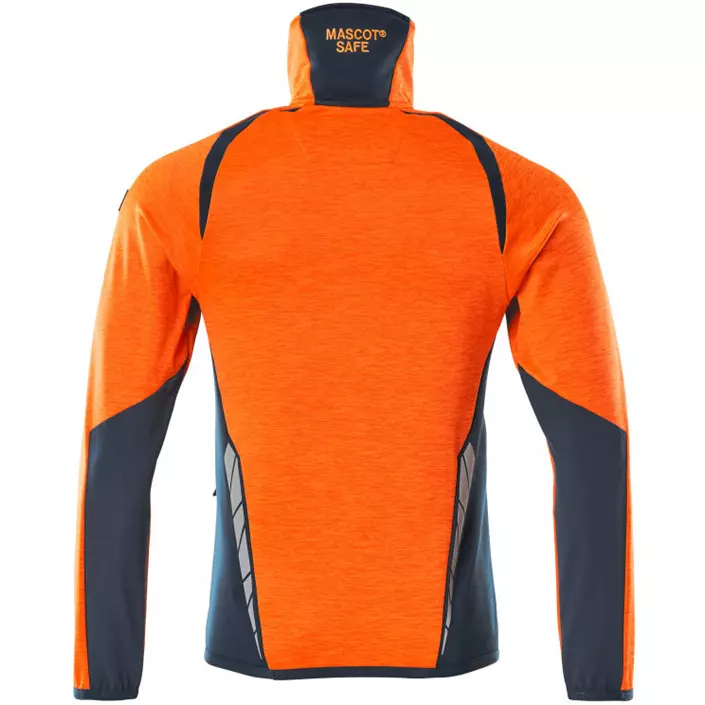 Mascot Accelerate Safe fleece sweater, Hi-Vis Orange/Dark Marine, large image number 1