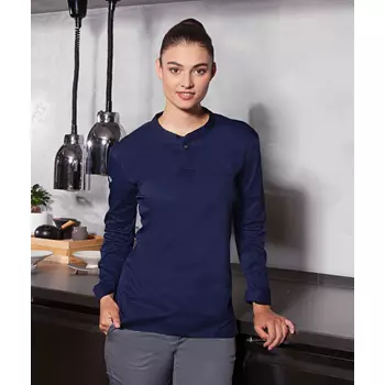 Karlowsky Performance women's long-sleeved Polo shirt, Navy