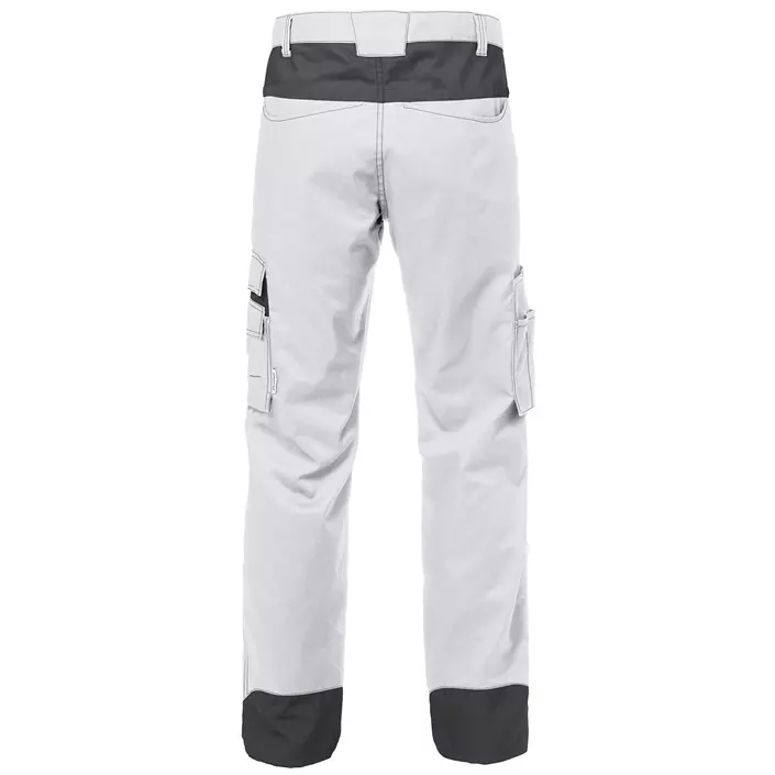 Fristads work trousers 2555, White/Grey, large image number 1