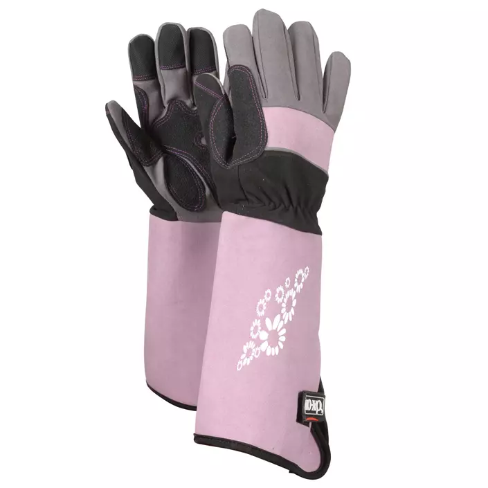 OX-ON Garden Supreme 5602 garden gloves, Purple/Black/Grey, large image number 0