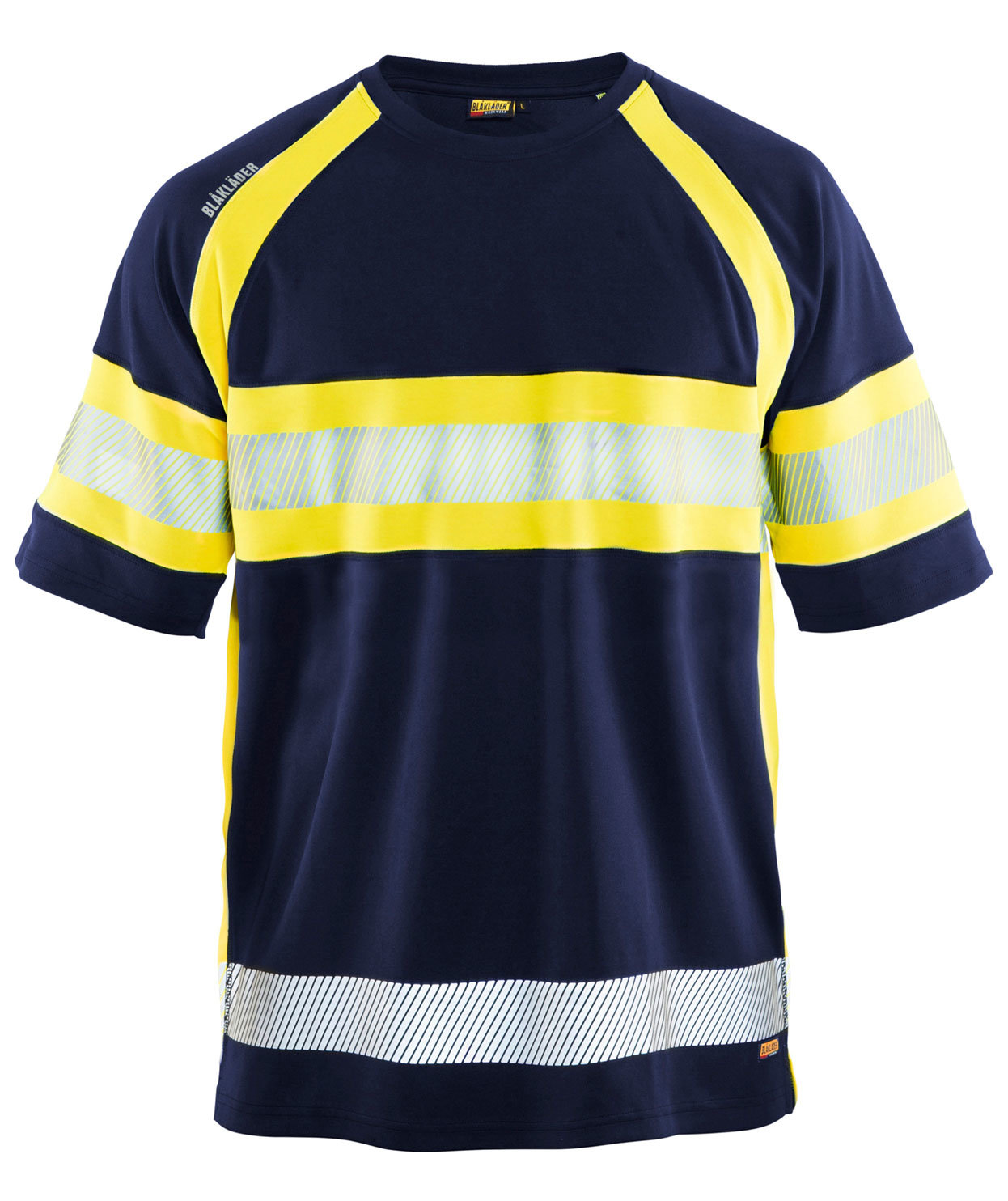 Bl&aring;kl&auml;der T-shirt, Marine/Hi-Vis yellow, large image number 0