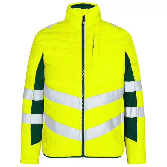 Engel Safety quiltet jakke, Hi-vis Gul/Grøn, large image number 0
