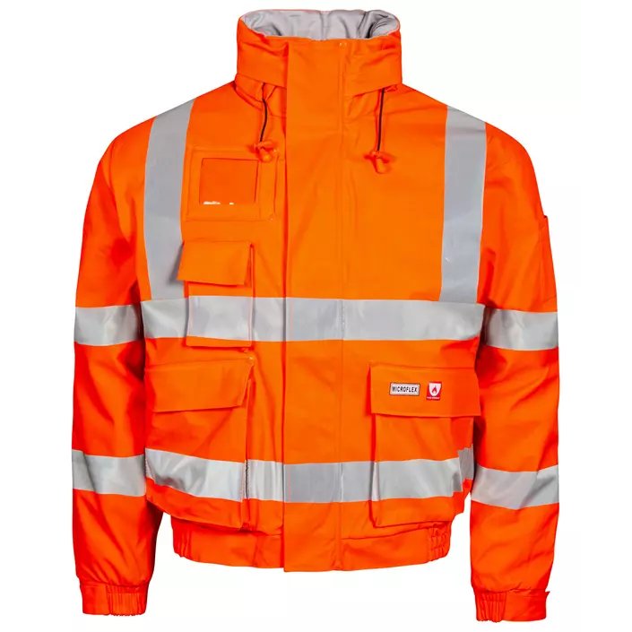 Lyngsøe PU winter jacket, Hi-vis Orange, large image number 0