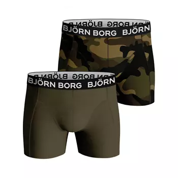 Björn Borg Core 2er Pack Boxershorts, Camo/Olive