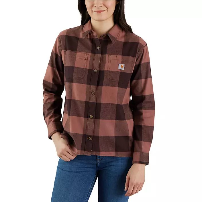 Carhartt Plaid dame flannelskjorte, Blackberry, large image number 1