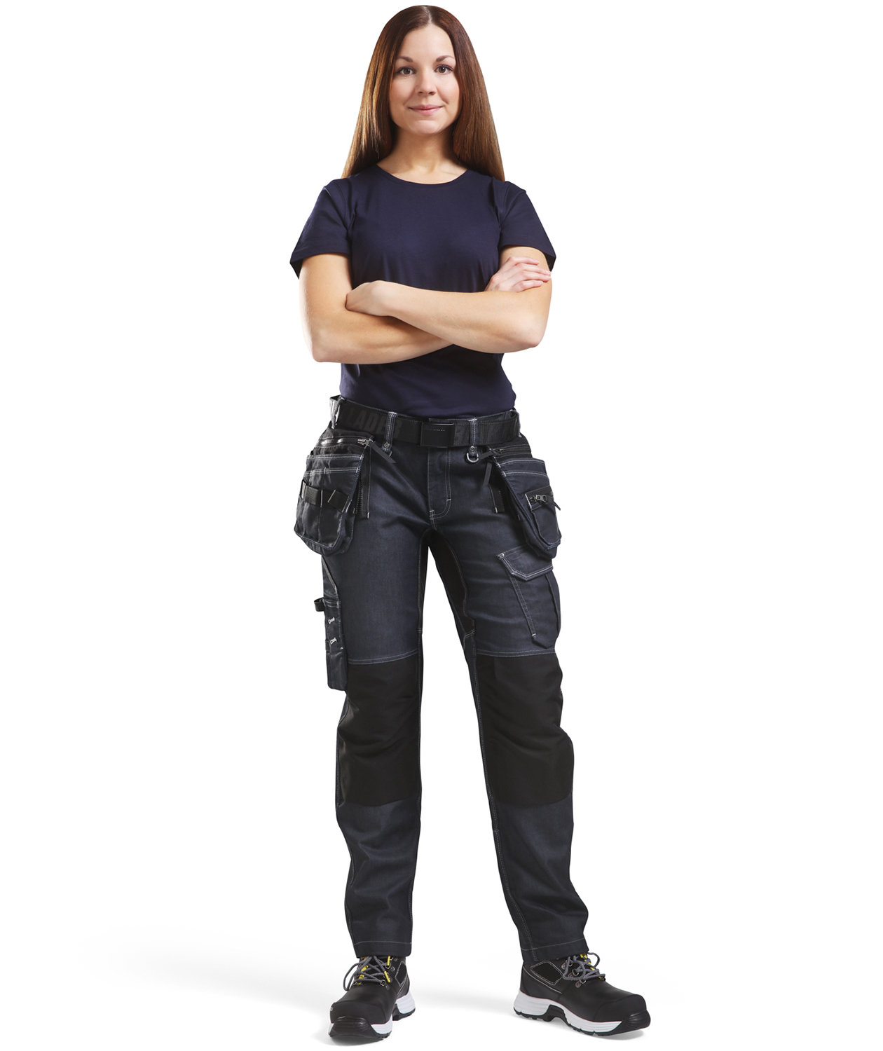 Bl&aring;kl&auml;der Unite dame T-skjorte, M&oslash;rk Marine, large image number 1