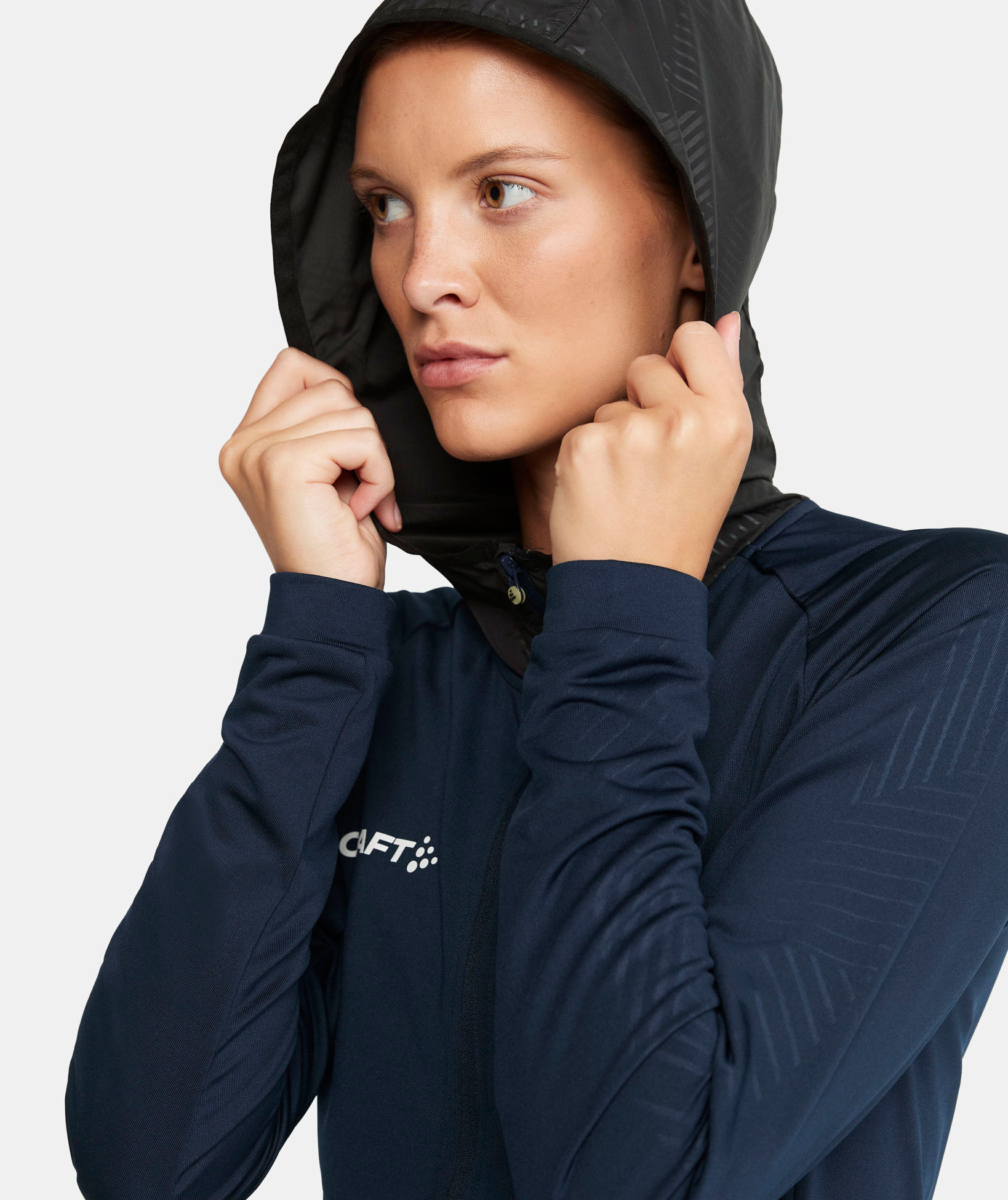Craft Extend hoodie med dragkedja dam, Navy, large image number 4