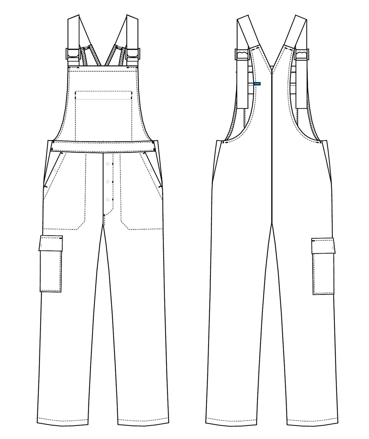 Kentaur Latzhose, HACCP-gepr&uuml;ft,, Wei&szlig;, large image number 2