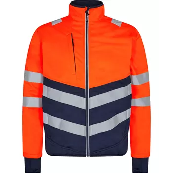 Engel Safety softshell jacket, Orange/Blue Ink