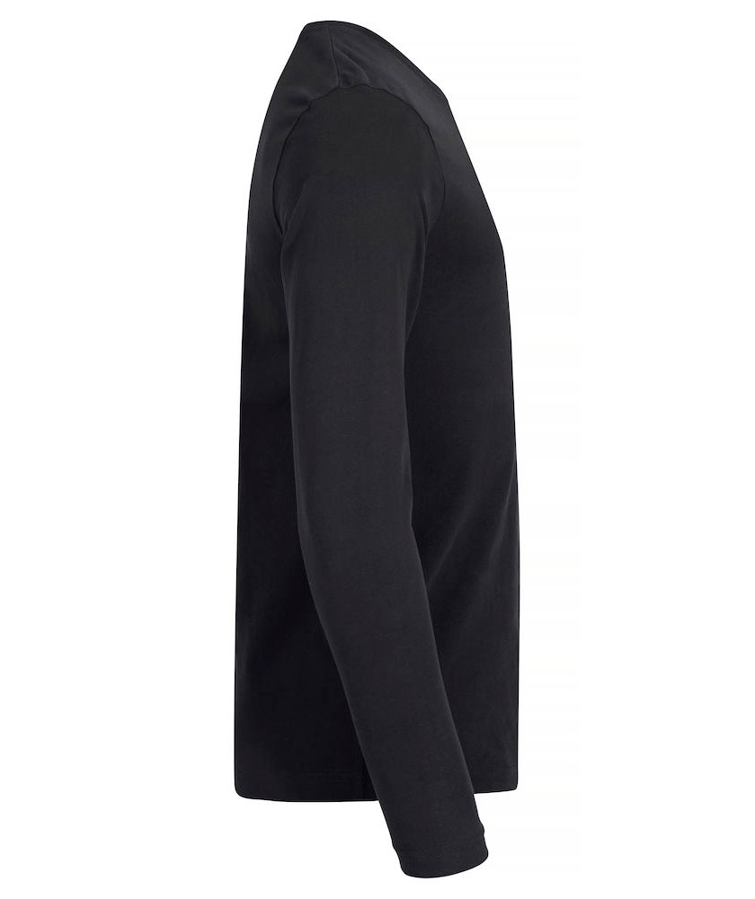 Clique Premium Fashion-T long-sleeved T-shirt, Black, large image number 3