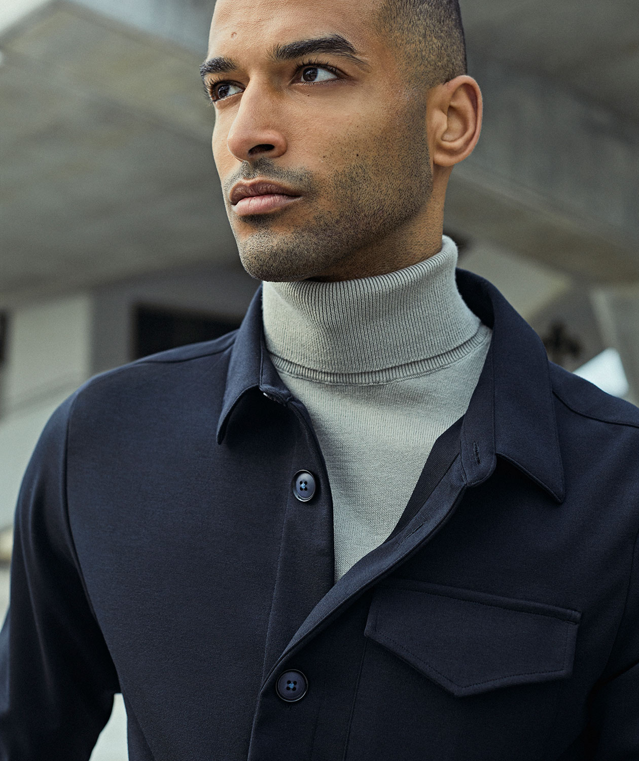 Sunwill Extreme Flexibility Overshirt, Navy, large image number 4