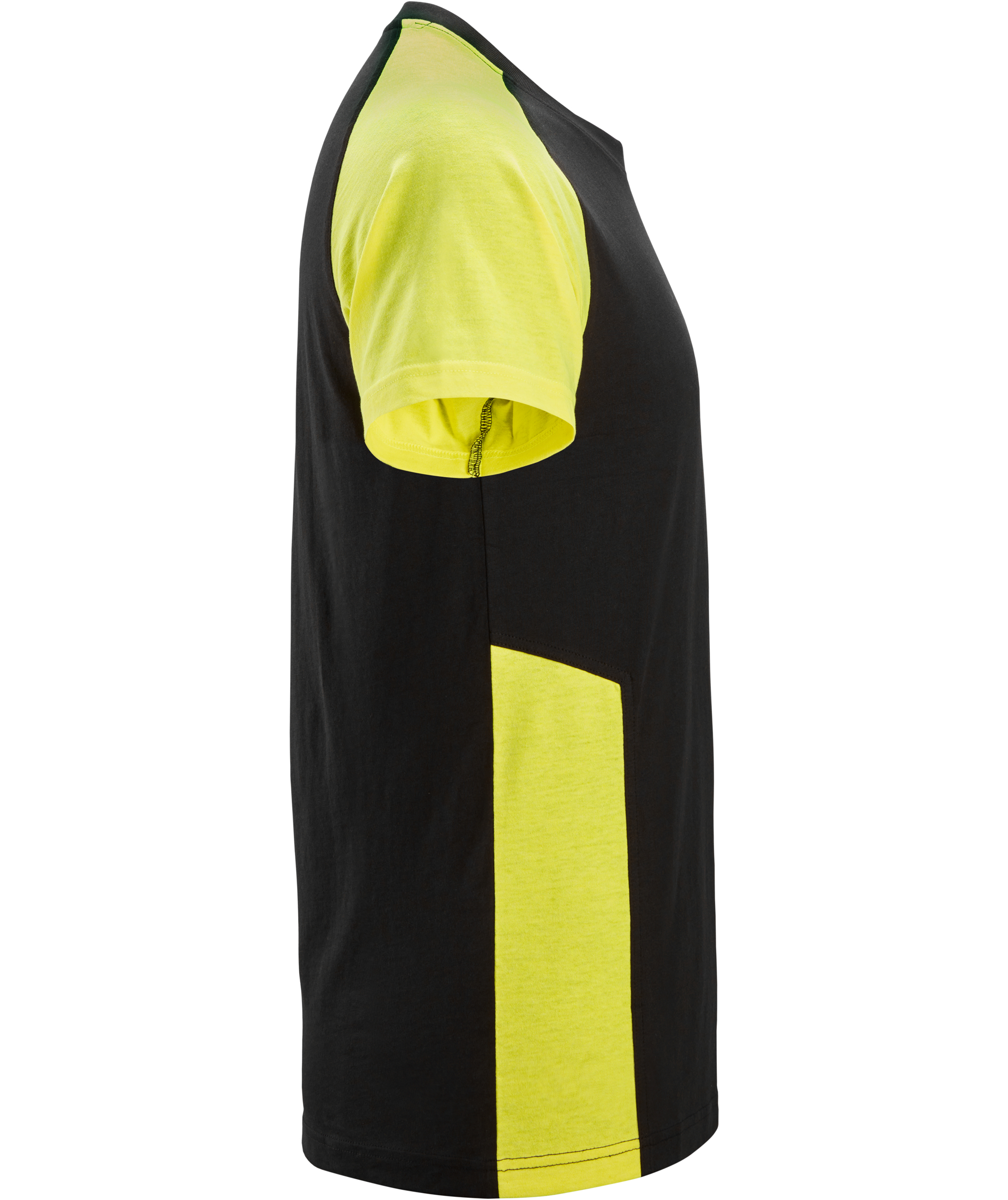 Snickers T-shirt 2550, Svart/Varselgul, Svart/Varselgul, large image number 2