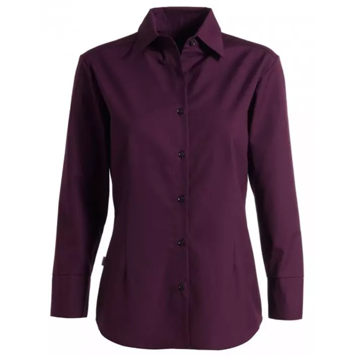 Kentaur modern fit women's shirt, 7/8-length sleeves, Dark Plum, large image number 0