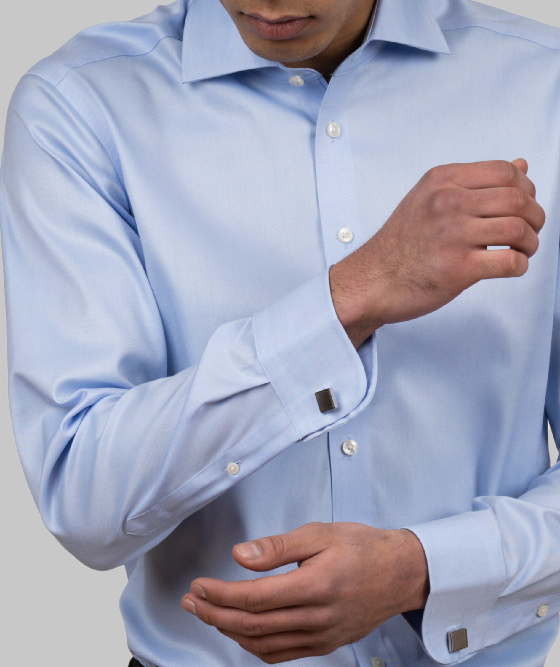 J. Harvest & Frost Black Bow 60 slim fit shirt, Sky Blue, large image number 5