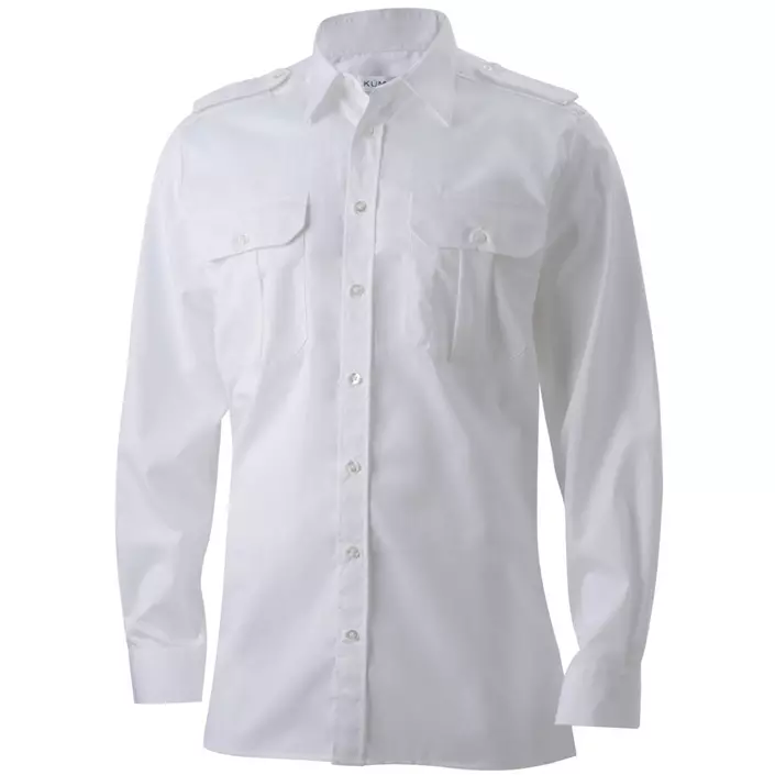 Kümmel Frank Classic fit pilot shirt, White, large image number 0