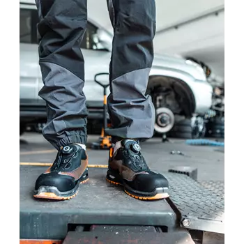 Giasco Gotland safety shoes S1P, Black/Orange