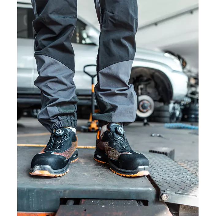 Giasco Gotland safety shoes S1P, Black/Orange, large image number 1