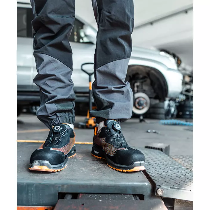 Giasco Gotland safety shoes S1P, Black/Orange, large image number 1