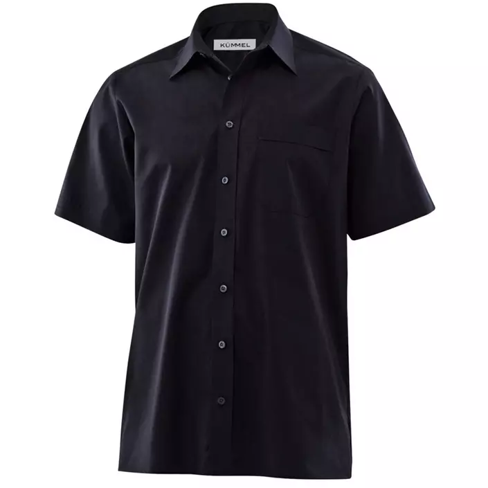 Kümmel George Classic fit  short-sleeved poplin shirt, Black, large image number 0