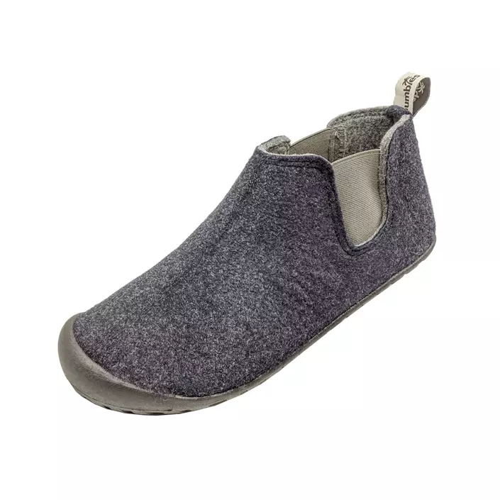 Gumbies Brumby Slipper Boot slippers, Navy/Grey, large image number 0