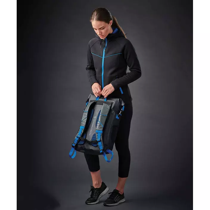 Stormtech Rainer waterproof backpack 25L, Black/Azur blue, Black/Azur blue, large image number 5