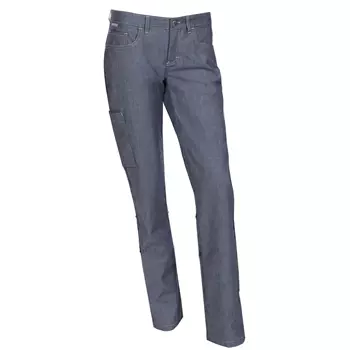 Nybo Workwear Twiggy Bliss women's trousers with extra leg length, Denim blue