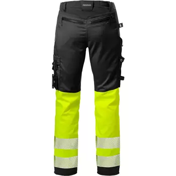Fristads craftsman trousers 2706 PLU, Hi-vis Yellow/Black