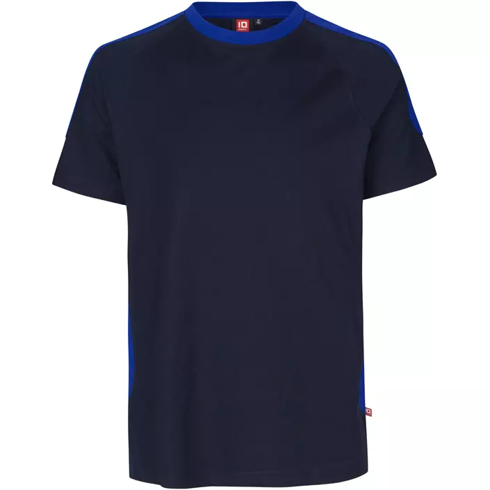 ID Pro Wear kontrast T-shirt, Marinblå, large image number 0