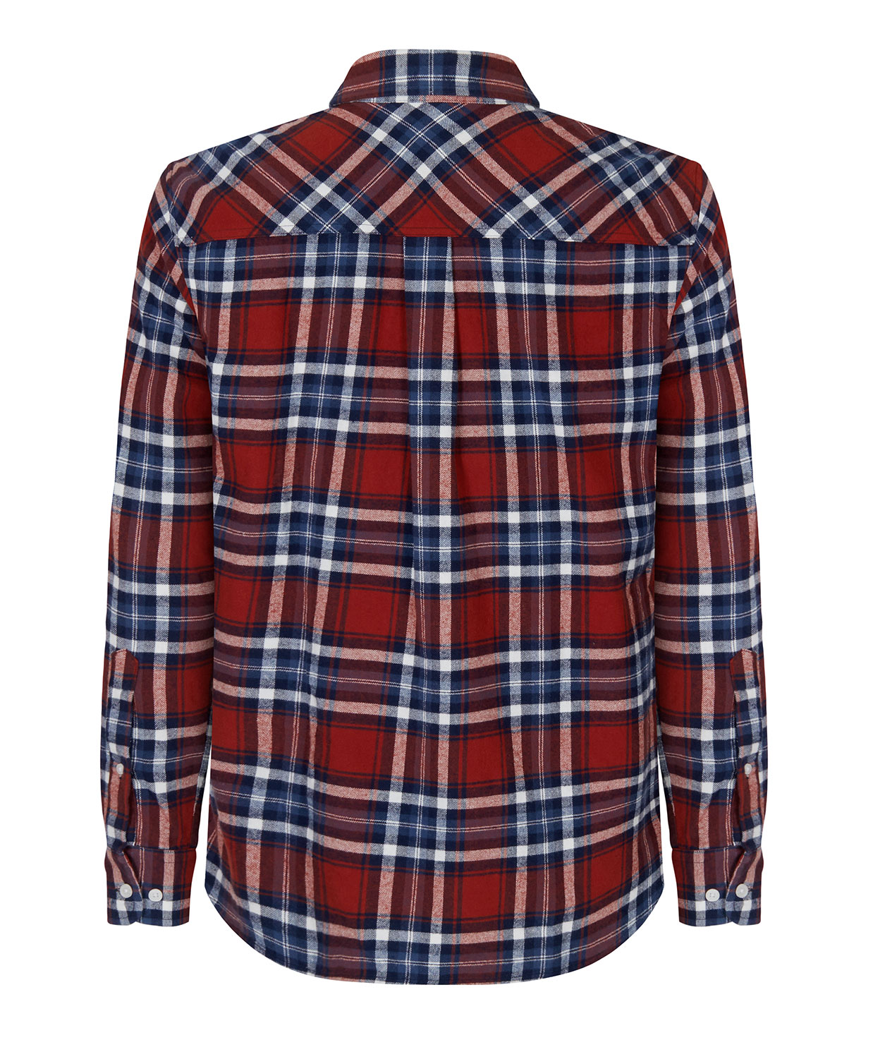 Segers 1227 flannel shirt, Red/Blue, large image number 2