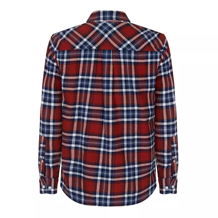 Segers 1227 flannel shirt, Red/Blue, large image number 2
