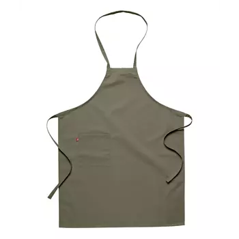 Segers Junior bib apron with pocket, Olive Green