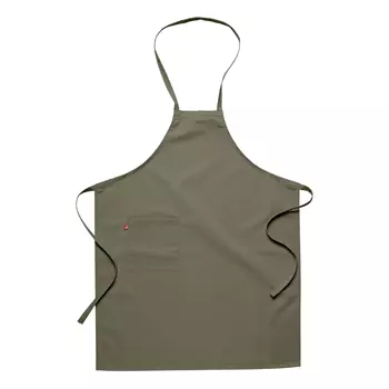 Segers Junior bröstlappsförkläde med ficka, Olivgrön