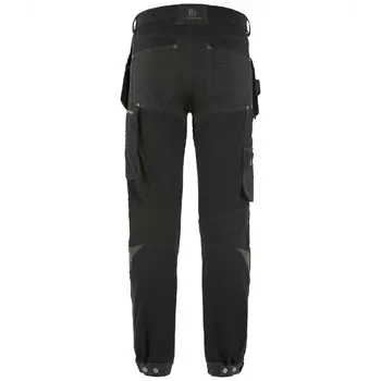 L.Brador craftsman trousers 1020P full stretch, Black
