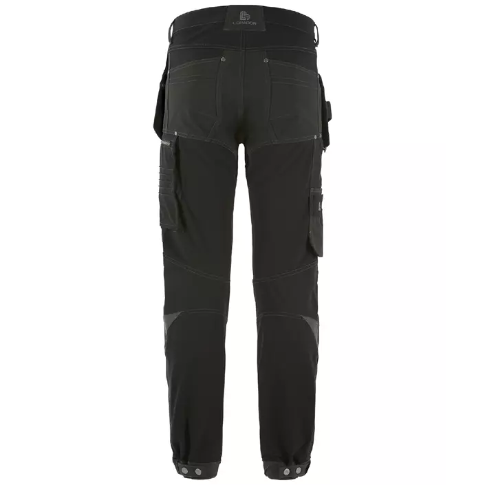 L.Brador craftsman trousers 1020P full stretch, Black, large image number 1