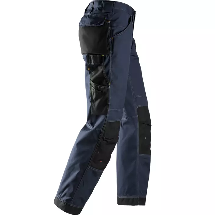 Snickers work trousers 3313, Marine Blue/Black, large image number 3