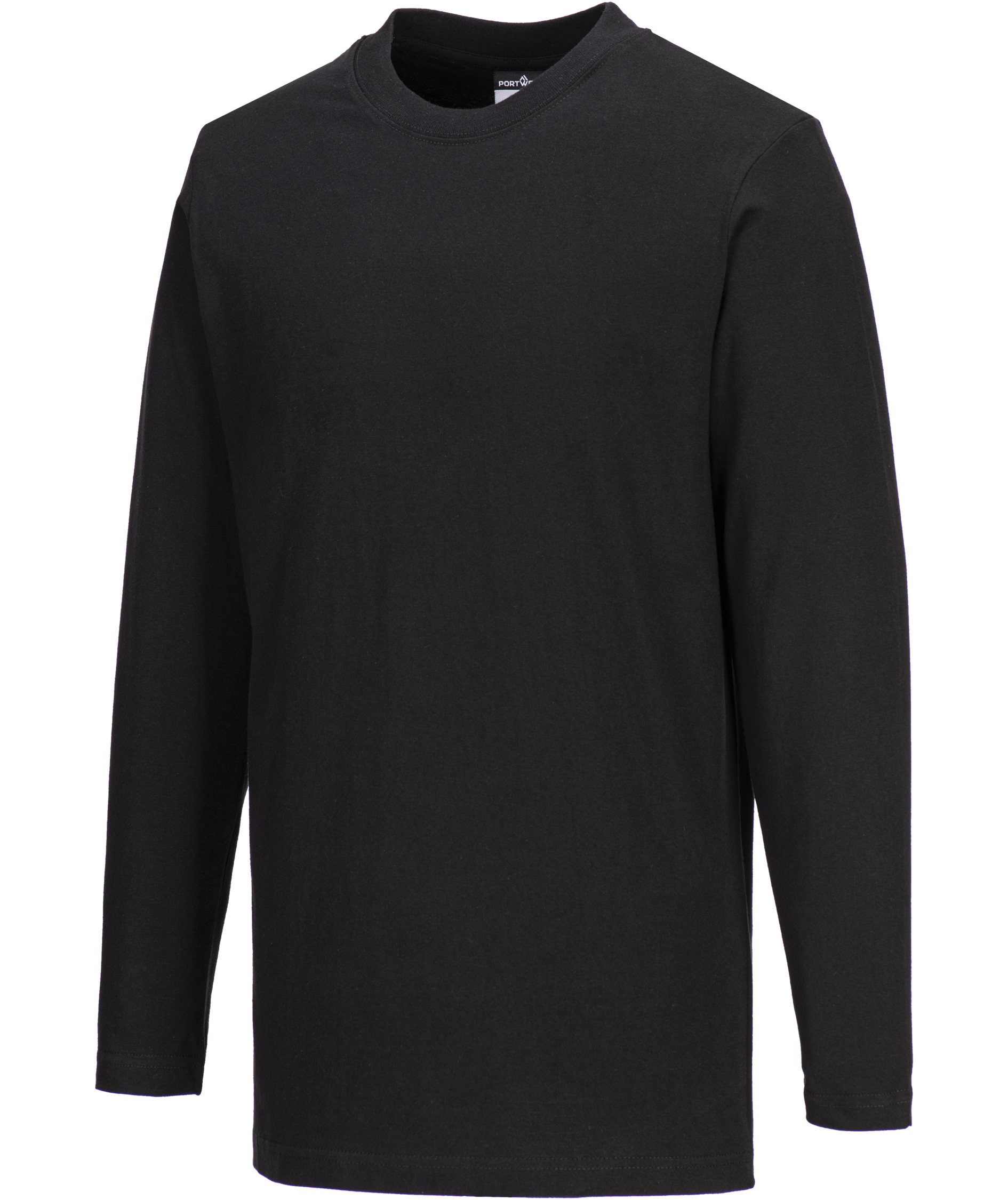 Portwest l&aring;ng&auml;rmad T-shirt, Svart, large image number 2