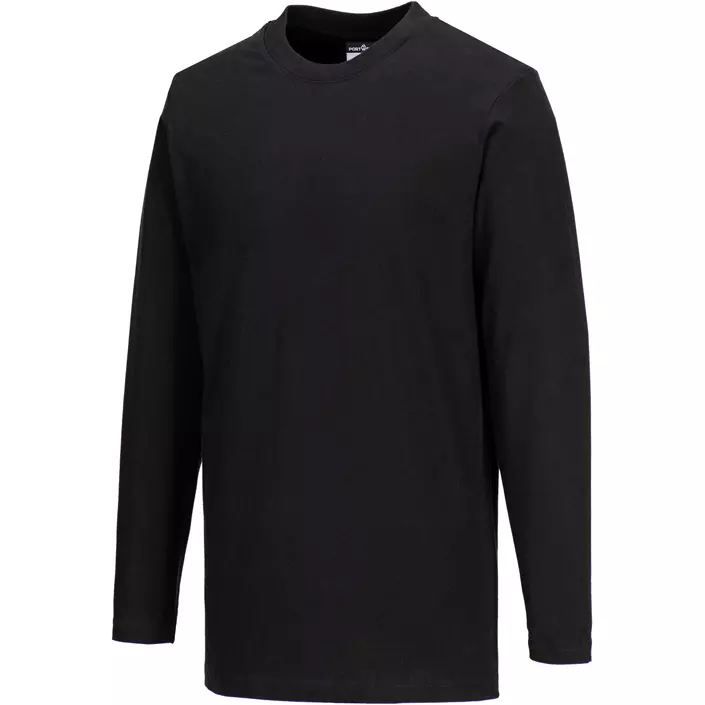 Portwest long-sleeved T-shirt, Black, large image number 2